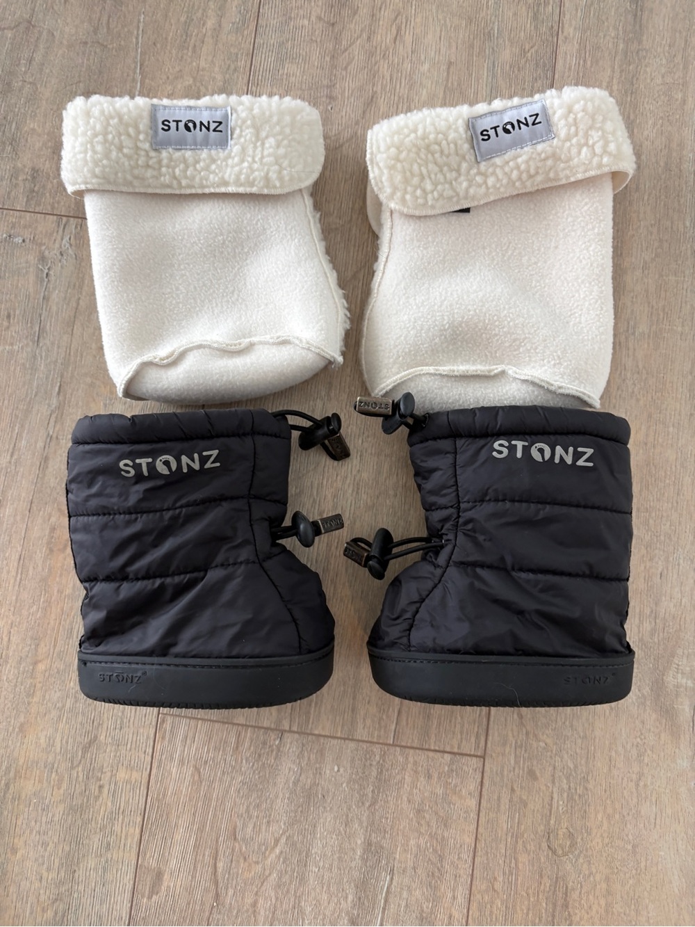 Stonz Baby Winter Booties with Cream Sherpa Liners